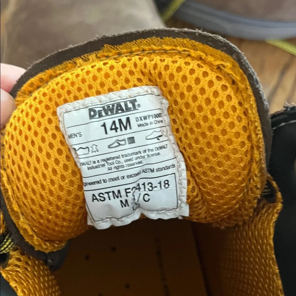 Dewalt industrial Brown Men's lace up , steel toe Work Boots